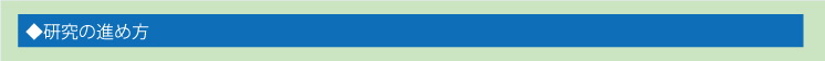 研究の進め方